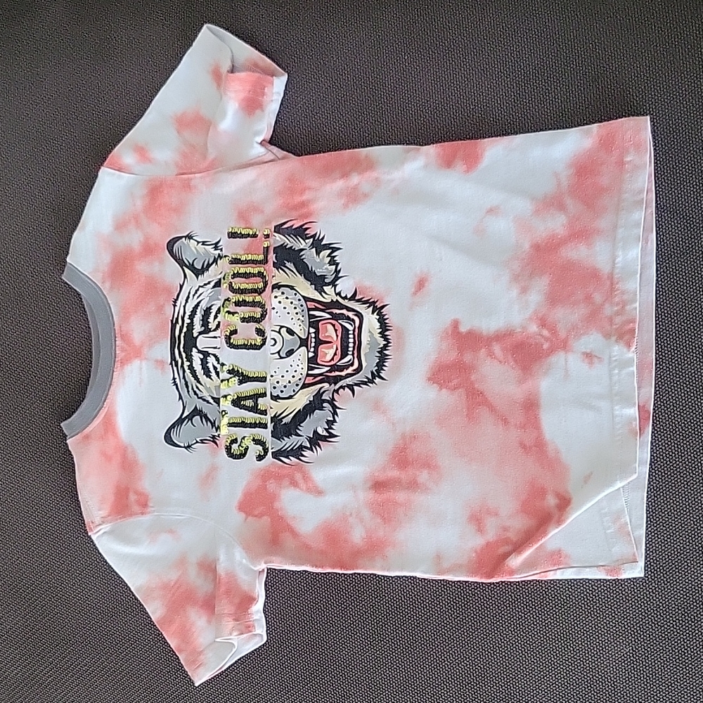 Wonder Nation Tie Dye Tiger Tee